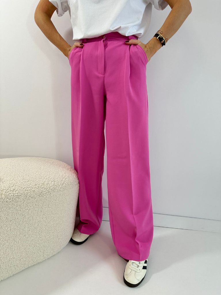 spodnie full length premium rozowe 10