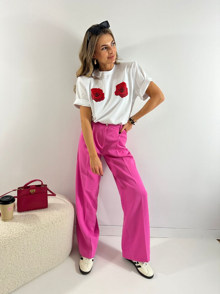 spodnie full length premium rozowe 12